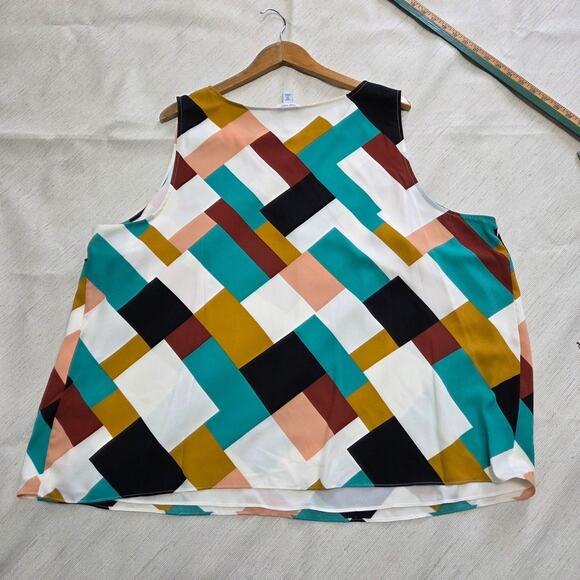 Nine West silky tank top blouse womans plus size 3X - Picture 7 of 7